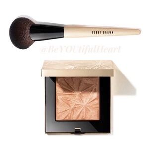 Bobbi Brown Highlight Nights Cheek Set - Luxe Illuminating Powder and Brush
